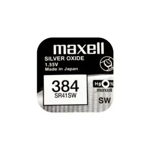 Baterie buton argintie MAXELL SR41 SW /384/ AG3 1.55V