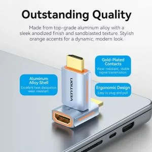 Vention Adapter HDMI M / HDMI F - AIVH0
