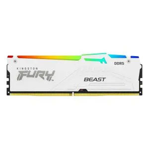 Памет Kingston FURY Beast White RGB 64GB(2x32GB) DDR5 6000MHz CL36