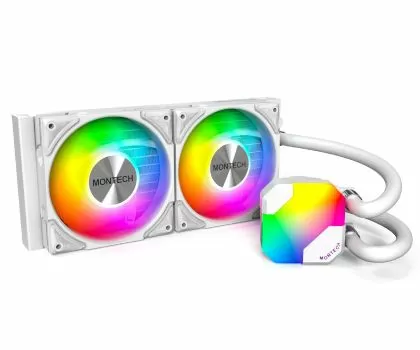 Montech водно охлаждане Hyper Flow ARGB 240, CPU Liquid Cooler, White