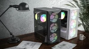 Montech кутия X3 MESH, Mid-tower Case, TG, 6 fixed RGB Fans, Black