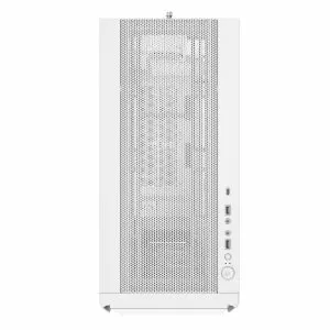 Cutie Montech SKY TWO GX, carcasă de mijloc turn, TG, ventilatoare ARGB 3x140 mm, alb