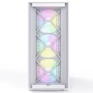 Montech кутия AIR 1000 PREMIUM, Mid-tower Case, TG, 2 Front Panels, 4x120mm ARGB Fans, White