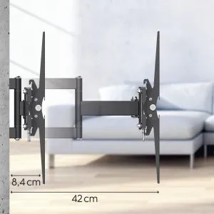 Suport TV de perete HAMA, 213 cm (84") până la 50 kg, 220831