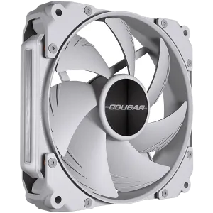 Ventilator Cougar APOLAR 120 ARGB White (pachet 3 ventilatoare), Viteza ventilatorului 600-2200 RPM±200RPM, Debit de aer 75,38 CFM ± 10%, Presiune aer 2,59 mm H2O±10%, Rulment HDB Hydro Dynamic, 490 mm (Ventilator) / 470 mm (ARGB)