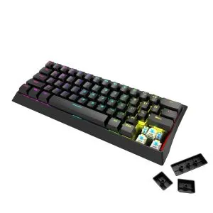Tastatură de gaming Marvo Tastatură mecanică de gaming 61 de taste TKL - Hecate 61B - KG962G - comutatoare ALBASTRU