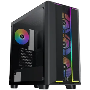 Gaming Y Pro, EN42249, BK,EATX,U3x1+U2x2,Dual ARGB LED Strip FP & Left TG,4PCS S20A & Galaxy II Fan Control Kit