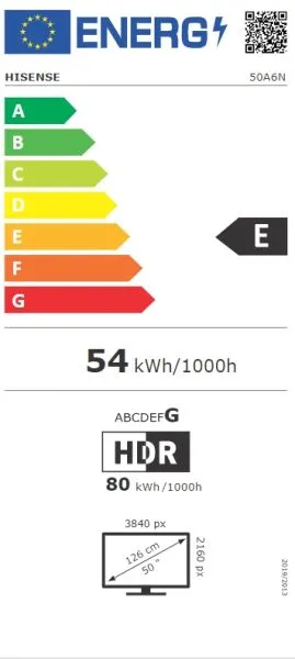 Televizor Hisense 50" A6N, 4K Ultra HD 3840x2160, DLED, DFA, Precision Color, HDR 10+, HLG, Dolby Vision, Senzor de lumină, DTS Virtual X, Smart TV, WiFi, BT, AnyView Cast, Mod joc, 1xHDMI2 eArc, 2xHDMI, 2xUSB, LAN, CI+, DVB-T2/C/S2, negru