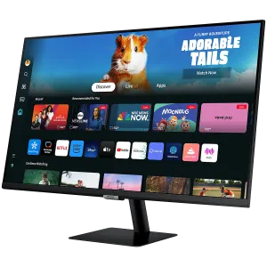 Monitor LED Samsung LS27DM500EUXDU M5 Smart, 27" FHD FLAT 16:9 (1920x1080) VA 60Hz, 250 cd/㎡, 3000:1, 4ms, 178/178, USB Hub 2xHDMI, Tilt, WiFi5, Bluetooth, Tizen, VESA 100x100, 2Y