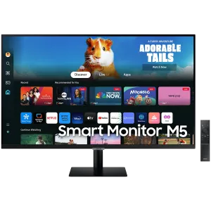 Monitor LED Samsung LS27DM500EUXDU M5 Smart, 27" FHD FLAT 16:9 (1920x1080) VA 60Hz, 250 cd/㎡, 3000:1, 4ms, 178/178, USB Hub 2xHDMI, Tilt, WiFi5, Bluetooth, Tizen, VESA 100x100, 2Y