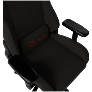 LORGAR Ace 422, Scaun gaming, țesătură rezistentă anti-petare, cadru metalic de 1,8 mm, mecanism multibloc, cotiere 4D, bază din aluminiu 5 stele, ridicare cu gaz clasa 4, roți PU de 75 mm, negru + roșu