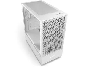 Carcasă turn de mijloc NZXT H5 Flow RGB alb mat