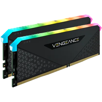 Corsair DDR4, 3600MHz 32GB 2x16GB DIMM, Unbuffered, 18-22-22-42, XMP 2.0, VENGEANCE RGB RS Heatspreader, RGB LED, 1.35V, for AMD Ryzen & Intel XMP