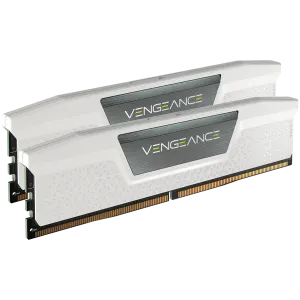 Corsair DDR5, 5600MT/s 32GB 2x16GB DIMM, Unbuffered, 36-36-36-76, Std PMIC, XMP 3.0, VENGEANCE DDR5 White Heatspreader, Black PCB, 1.25V