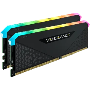 Corsair DDR4, 3200MHz 32GB 2x16GB Dimm, Unbuffered, 16-20-20-38, XMP 2.0, Vengeance RGB RS Heatspreader, RGB LED, Black PCB, 1.35V, for AMD Ryzen & Intel XMP, EAN:0840006649038