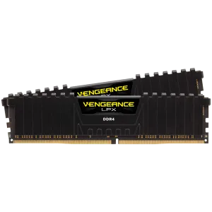 Corsair DDR4, 3200MHz 16GB 2x8GB Dimm, Unbuffered, 16-20-20-38, XMP 2.0, Vengeance LPX black Heatspreader, Black PCB, 1.35V, EAN:0840006608530