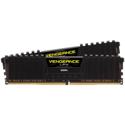 Corsair DDR4, 3200MHz 16GB 2x8GB Dimm, Unbuffered, 16-20-20-38, XMP 2.0, Vengeance LPX black Heatspreader, Black PCB, 1.35V, EAN:0840006608530
