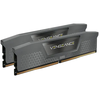 Corsair DDR5, 5600MT/s 32GB 2x16GB DIMM, Unbuffered, 40-40-40-77, Std PMIC, XMP 3.0, VENGEANCE DDR5 Black Heatspreader, Black PCB, 1.25V