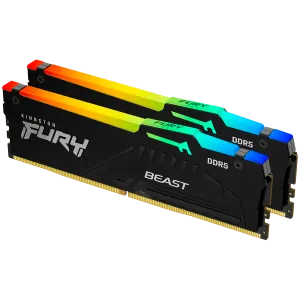 Kingston DRAM 64GB 6000MT/s DDR5 CL36 DIMM (Kit of 2) FURY Beast RGB EXPO