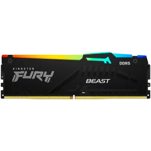 Kingston DRAM 64GB 5200MT/s DDR5 CL36 DIMM (Kit of 2) FURY Beast RGB EXPO