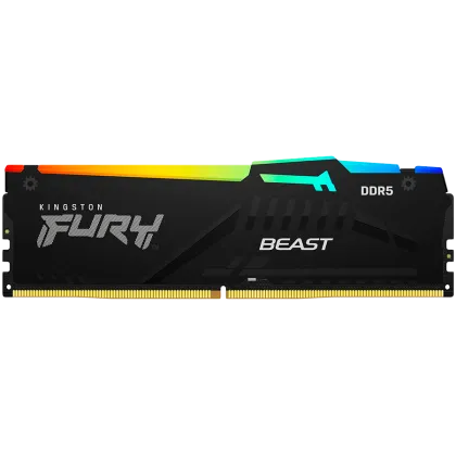 Kingston 64 GB 5200 MT/s DDR5 CL36 DIMM (Kit de 2) FURY Beast RGB EXPO, EAN: 740617331967
