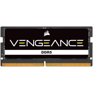 Corsair DDR5, 4800MT/s 16GB 1x16GB SODIMM, Unbuffered, 40-40-40-77, Black PCB, Std PMIC, 1.1V, VENGEANCE DDR5 SODIM