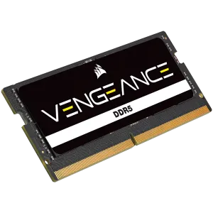 Corsair DDR5, 4800MT/s 16GB 1x16GB SODIMM, Unbuffered, 40-40-40-77, Black PCB, Std PMIC, 1.1V, VENGEANCE DDR5 SODIM