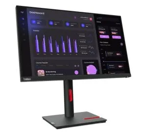Monitor Lenovo ThinkVision T24i-30 23.8", IPS, AG, 4 ms, 250 cd/m2, 1000:1, 1920x1080, 60Hz, înclinat, pivotant, pivot, suport de reglare înălțime, HDMI, DP, VGA, 5 x USB