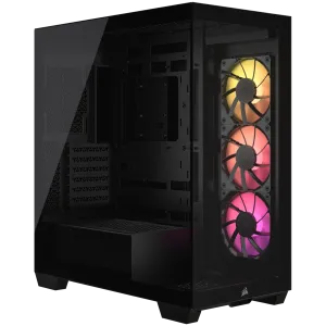 Corsair 3500X ARGB Tempered Glass Mid-Tower, Black, EAN: 0840006686057
