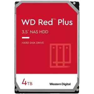 HDD NAS WD Red Plus (3.5'', 4TB, 256MB, 5400 RPM, SATA 6 Gb/s)