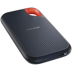 SanDisk Extreme 2TB Portable SSD - up to 1050MB/s Read and 1000MB/s Write Speeds, USB 3.2 Gen 2, 2-meter drop protection and IP55 resistance, EAN: 619659184674