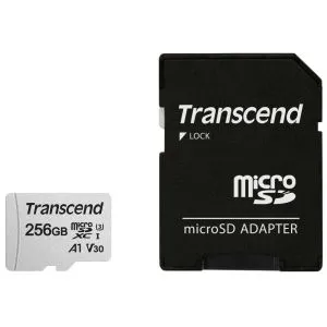 Memory Transcend 256GB microSD w/ adapter UHS-I U3 A1
