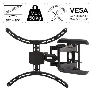 Suport TV Hama FULLMOTION, 229 cm (90") până la 50 kg, complet mobil, 220837