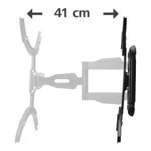 Suport TV Hama FULLMOTION, 229 cm (90") până la 50 kg, complet mobil, 220837