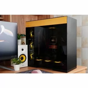 Geometric Future кутия Case EATX - Model 8 Dharma Black/Gold