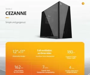 Geometric Future Case EATX - Model 6 Cezanne Black