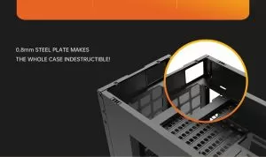 Geometric Future Case EATX - Model 6 Cezanne Black