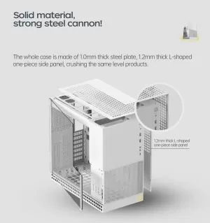 Geometric Future кутия Case EATX - Model 4 Lancelot White
