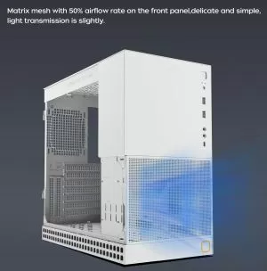 Geometric Future кутия Case EATX - Model 4 Lancelot White