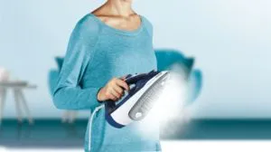 Ютия Tefal FV2838E0, Express Steam, dark blue&white, 2400W, 40g/min, shot 180g/min, AD, water tank 270 ml, Ceramic soleplate