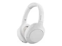 PHILIPS Bluetooth over-ear ANC white Up to 60 hours playback time 40 mm membranes