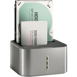 AXAGON ADSA-DC USB3.2 Gen1 - 2x SATA 6G CLONE DUAL HDD Dock Station ASMedia
