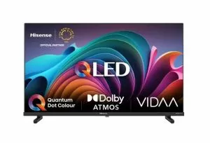 TV Hisense 40" A5NQ, Full HD 1920x1080, QLED, Quantum Dot, HDR, HLG, DTS HD, Light Sensor, Dolby Audio, Smart TV, WiFi, WiFi Direct, 2xHDMI, 2xUSB, LAN, CI+, DVB-T2/C/ S2, Black