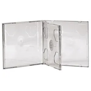 Hama Standard CD Double Jewel Case, pack of 5, transparent
