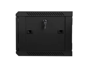 Communication cabinet Lanberg rack cabinet 19” wall-mount 6U / 600x450 for self-assembly (flat pack), black