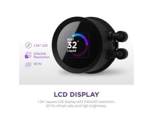 Охладител за процесор NZXT Kraken 360 Black, 1.54 "LCD Display