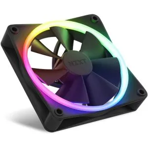 Set ventilatoare NZXT F120 RGB Black 3 piese si controler NZXT RGB