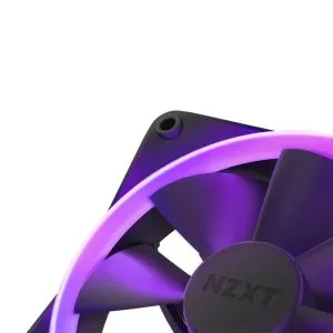 Set ventilatoare NZXT F120 RGB Black 3 piese si controler NZXT RGB