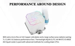 Thermalright Water Cooling Aqua Elite 240 White A-RGB V3 - LGA1851/LGA1700/AM5