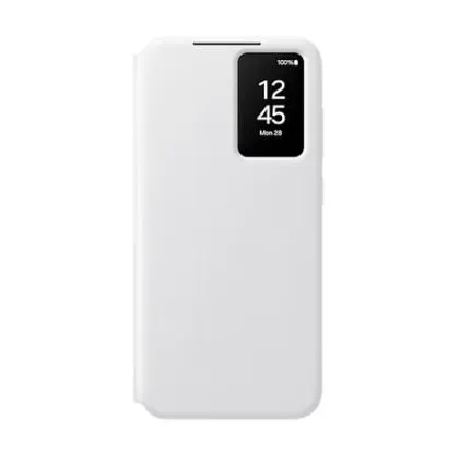 Husă Samsung S24 FE Smart View Husă portofel Albă